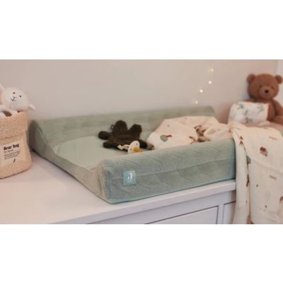 Jollein Aankleedkussenhoes Shell Knit Sea Foam GOTS 50 x 70 cm