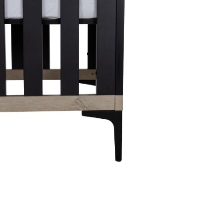 Interbaby Ledikant 60 x 120 Strips Zwart