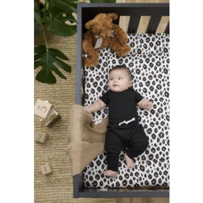 Meyco Boxkleed Leopard Sand Melange 80 x 100 cm