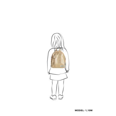 Zebra Rugzak Goud Panter