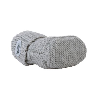 Lodger Slipper Knit Steel 0-6mnd