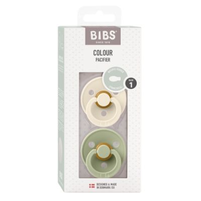 BiBs Fopspeen - Symmetrisch - 2 Stuks - 0-6 Mnd - Ivory/Sage BiBs Fopspeen - Symmetrisch - 2 Stuks - 0-6 Mnd - Ivory/Sage
