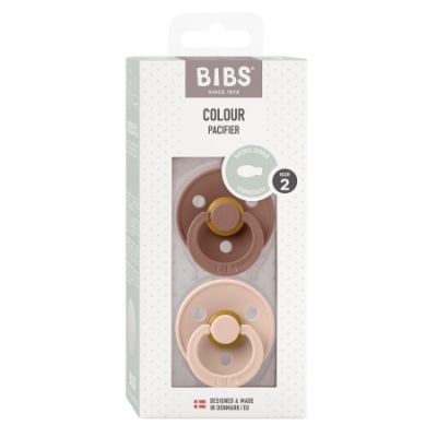 BiBs Fopspeen - Symmetrisch - 2 Stuks - 6-18 Mnd - Woodchuck/Blush