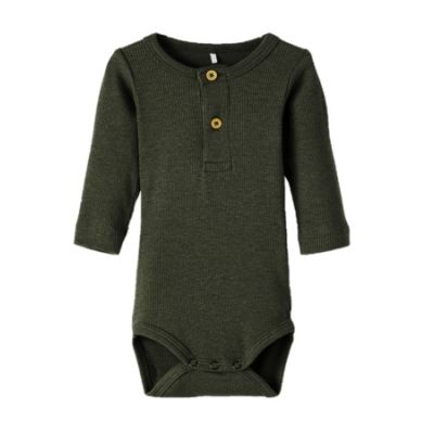 Name It Romper Kab Button Rifle Green