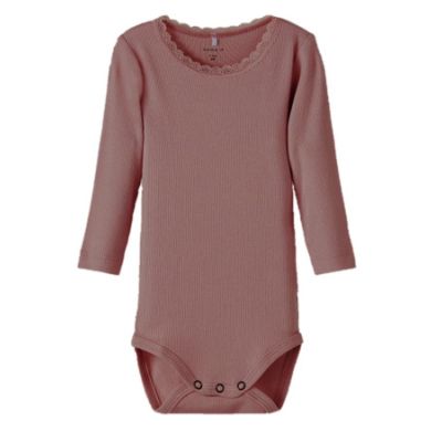 Name It Romper Kab Lace Apple Butter