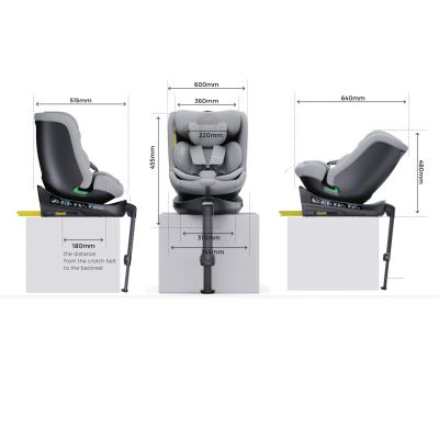 Puck Autostoel JUNE-black Draaibaar Groep 0/1/2/3 (40-150 cm) Puck Autostoel JUNE-black Draaibaar Groep 0/1/2/3 (40-150 cm)