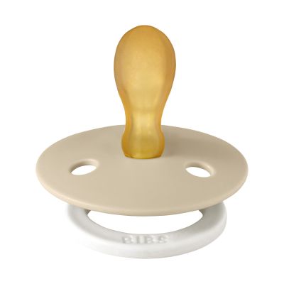 BiBs Glow In The Dark Retro Fopspeen - Rond - 2 Stuks - 0-6 Mnd - Blush/Vanilla BiBs Glow In The Dark Retro Fopspeen - Rond - 2 Stuks - 0-6 Mnd - Blush/Vanilla