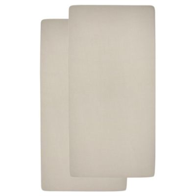 Meyco Ledikanthoeslaken Jersey Sand 60 x 120 cm (2-Pack)