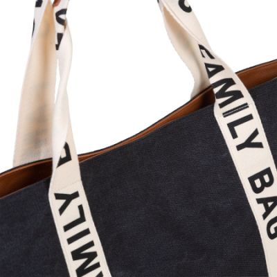 Childhome Family Bag Signature Canvas Zwart