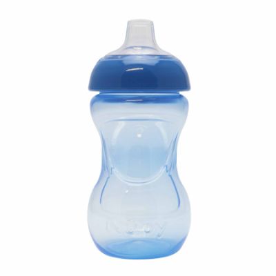 Nuby Beker Mini Easy Grip Blauw 180ml 4mnd+