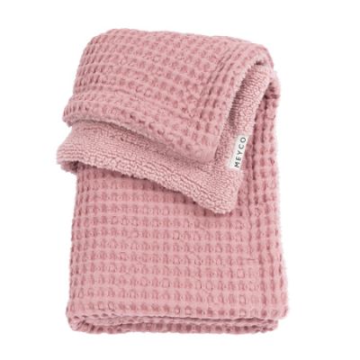 Meyco Ledikantdeken Wafel Teddy Old Pink 100 x 150 cm



