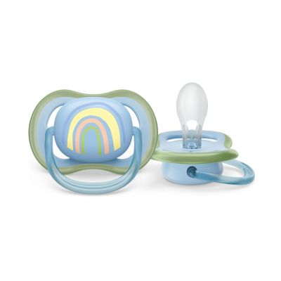 Philips Avent Fopspeen Ultra Air Sun / Rainbow - Green / Blue 0-6mnd (2 stuks) SCF085/58
