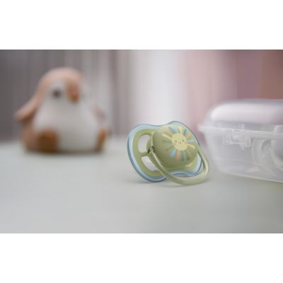 Philips Avent Fopspeen Ultra Air Sun / Rainbow - Green / Blue 0-6mnd (2 stuks) SCF085/58
