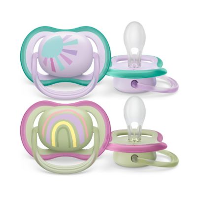 Philips Avent Fopspeen Ultra Air Sun / Rainbow - Purple 0-6mnd (2 stuks) SCF085/59
