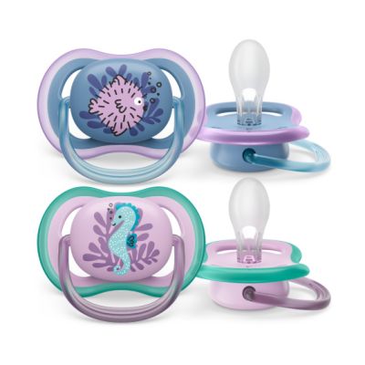 Philips Avent Fopspeen Ultra Air Seahorse / Fish 6-18mnd (2 stuks) SCF085/61
