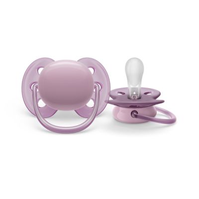 Philips Avent Fopspeen Ultra Soft Grey / Orange 6-18mnd (2 stuks) SCF091/33
