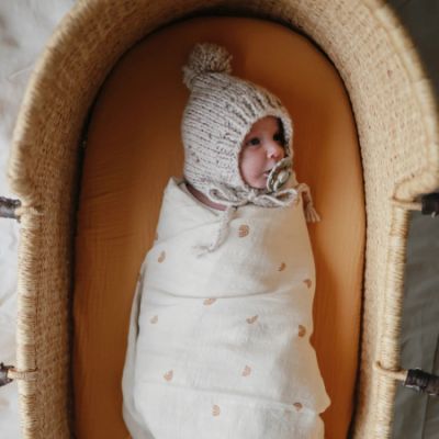 Mushie Swaddle Rainbow 120 x 120 cm