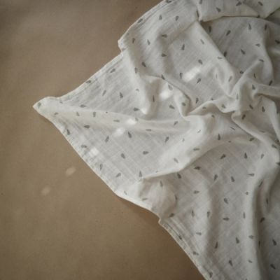 Mushie Swaddle Leaves 120 x 120 cm