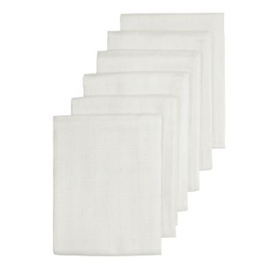 Meyco Multidoek Hydrofiel Wit 60 x 60 cm 6-Pack 
