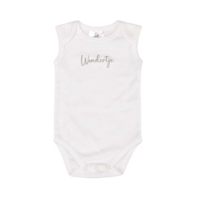 BD Collection Romper Wondertje Wit Maat 50/56