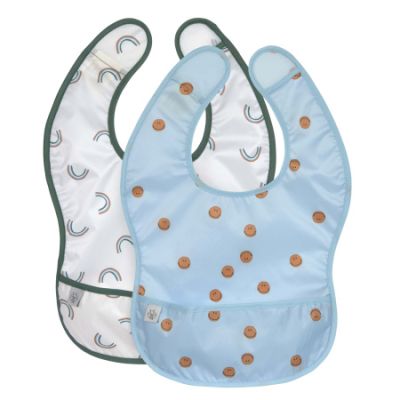 Lässig Lichtgewicht Slab Happy Rascals Smile Sky Blue 2-Pack