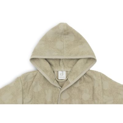 Jollein Miffy Jacquard Badjas - Badstof -  3-4 jaar - Olive Green