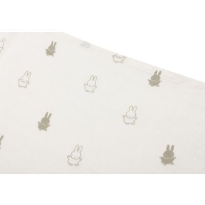 Jollein Multidoek Happy Miffy Olive Green 70 x 70 cm 3-Pack