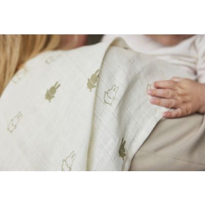 Jollein Multidoek Happy Miffy Olive Green 70 x 70 cm 3-Pack