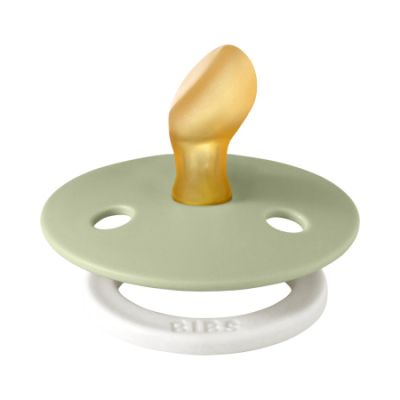 BiBs Glow In The Dark Fopspeen - Anatomisch - 0-6 Mnd - Sage BiBs Glow In The Dark Fopspeen - Anatomisch - 0-6 Mnd - Sage