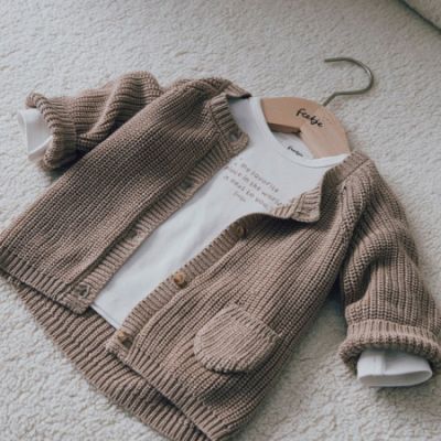 Feetje Vestje Gebreid The Magic is in You Taupe 56