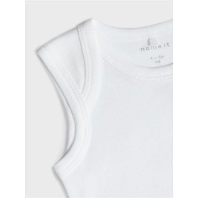 Name It Romper Zonder Mouw 3-Pack Bright White 50
