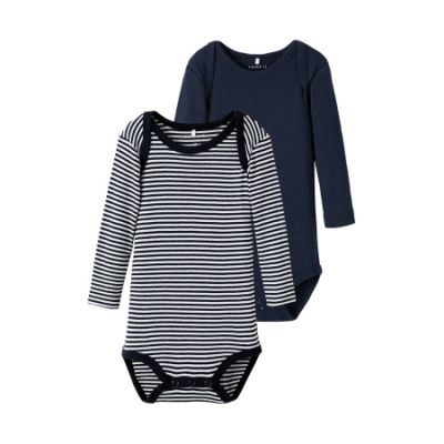 Name It Romper Stripe 2-Pack Dark Sapphire