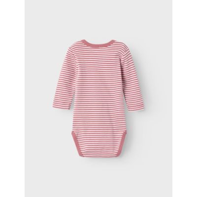 Name It Romper Stripe 2-Pack Mesa Rose 62