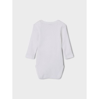 Name It Romper Needledrop 2-Pack Bright White 62