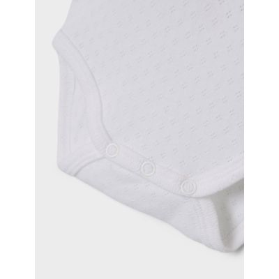 Name It Romper Needledrop 2-Pack Bright White 50