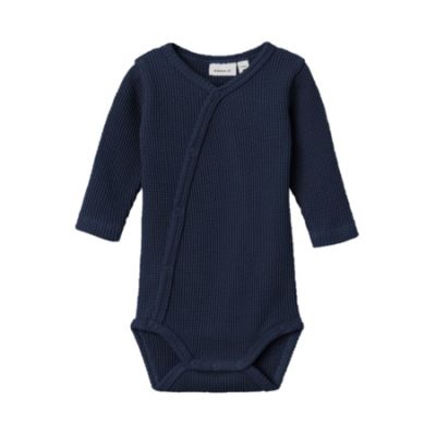 Name It Romper Overslag Waffe Dark Sapphire