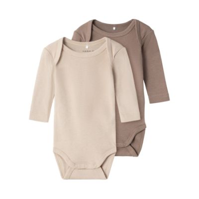 Name It Romper 2-Pack Humus