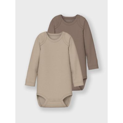 Name It Romper 2-Pack Humus 50