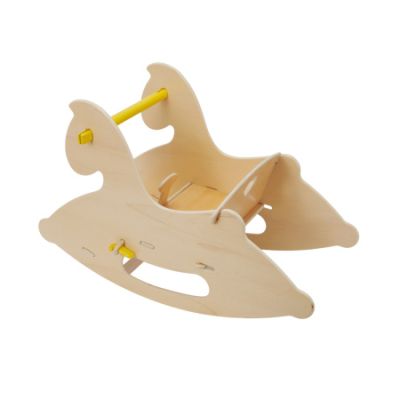 Moover Toys Hobbelpaard Naturel/Geel





