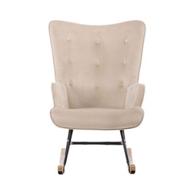 Aemely Schommelstoel Steerne Velvet Taupe Aemely Schommelstoel Steerne Velvet Taupe