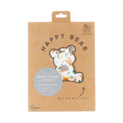 HappyBear Zwemluier Klittenband Wild Animals