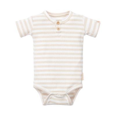 Little Dutch Stripe Romper - Korte Mouw - Sand/White