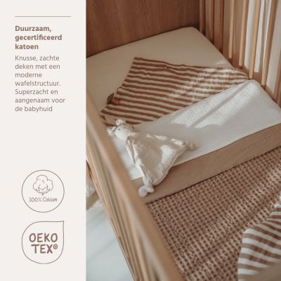Meyco Deken Waffle Cotton Taupe 100x150 cm