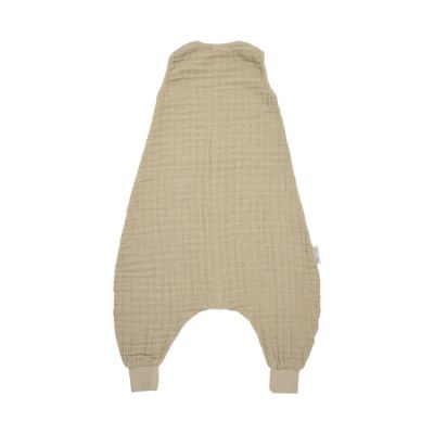 Meyco Baby Uni Zomer Slaapoverall Jumper - 104 cm - Pre-Washed Tetra - Sand