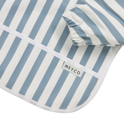 Meyco Mouwslab - Fat Stripe - Jeans Blue - 1-pack Meyco Mouwslab - Fat Stripe - Jeans Blue - 1-pack