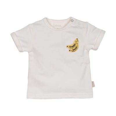 BESS Korte Mouwen Shirt - Uni Off White