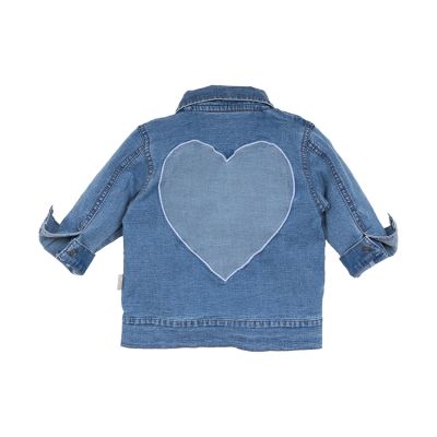BESS Heart Jasje - Mt. 62 - Jog Denim - Stone Wash
