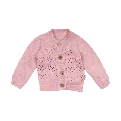 BESS Gebreid Jacquard Vestje - Blush