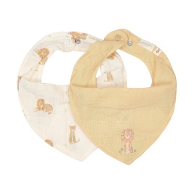 Little Dutch Safari Leo Bandana Slab - 2-Pack - Geel Little Dutch Safari Leo Bandana Slab - 2-Pack - Geel