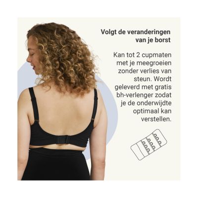 Carriwell Voedingsbh - Original - Zwart - S/M Carriwell Voedingsbh - Original - Zwart - S/M